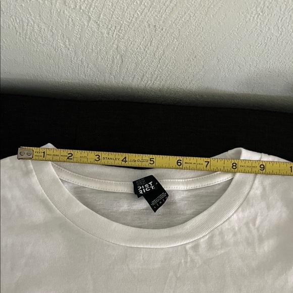 Unisex White Thee Golden Tiger Art Graphic T-Shirt by Julie Lee - Picture 4 of 4